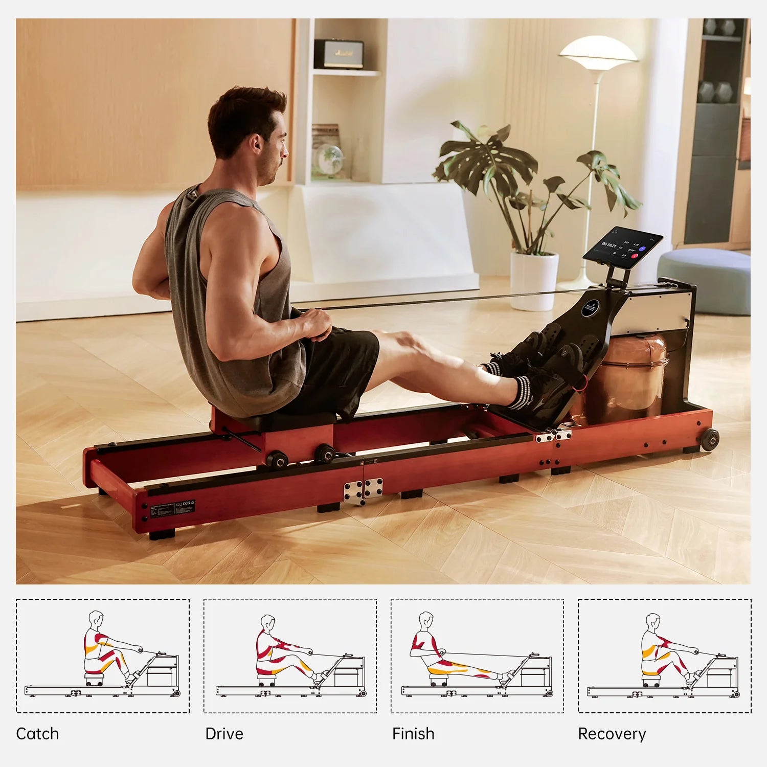 Kingsmith WM10 Tri-fold Water Rowing Machine