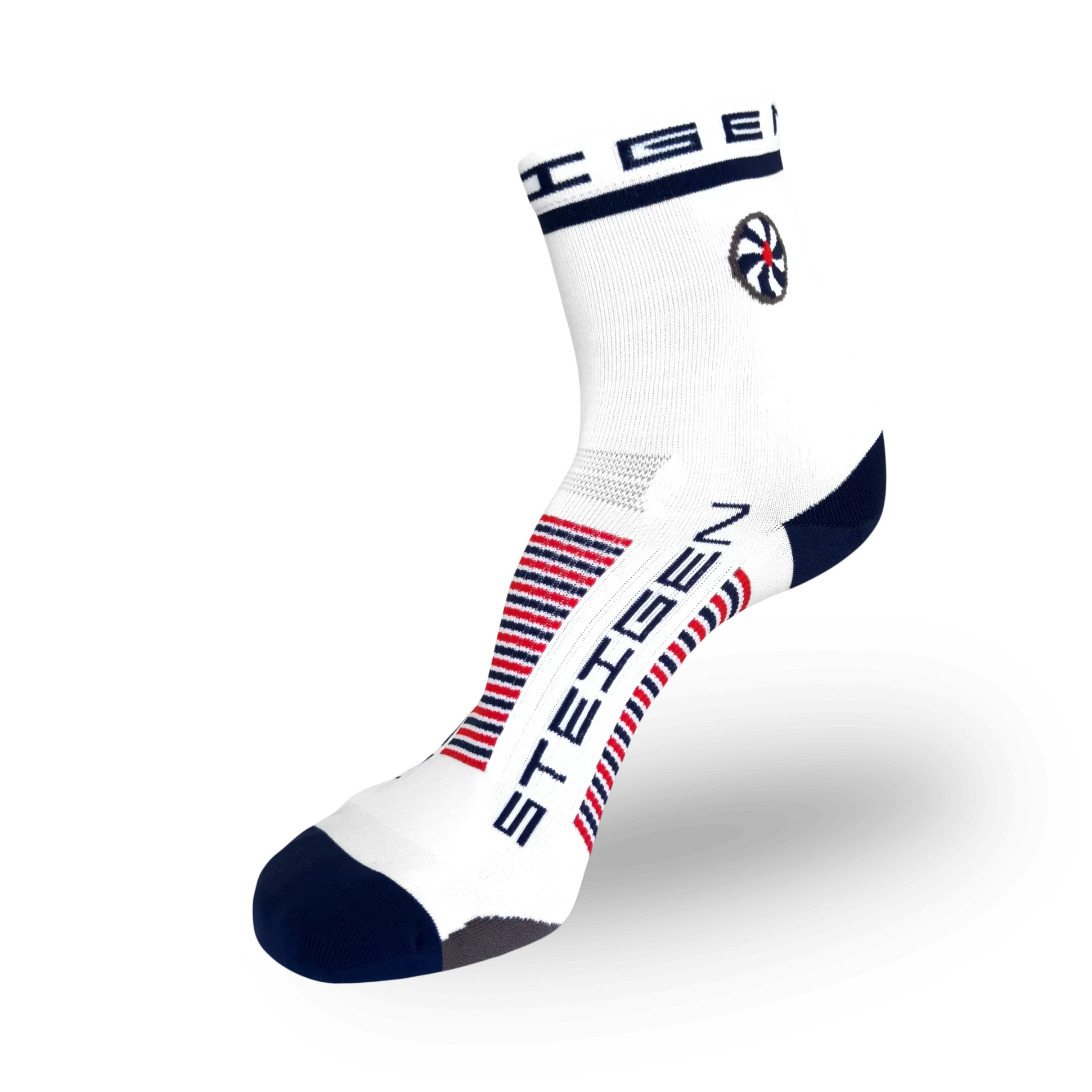 Steigen Running Socks ½ Length, 5-12 Unisex (One Size Fits All) White