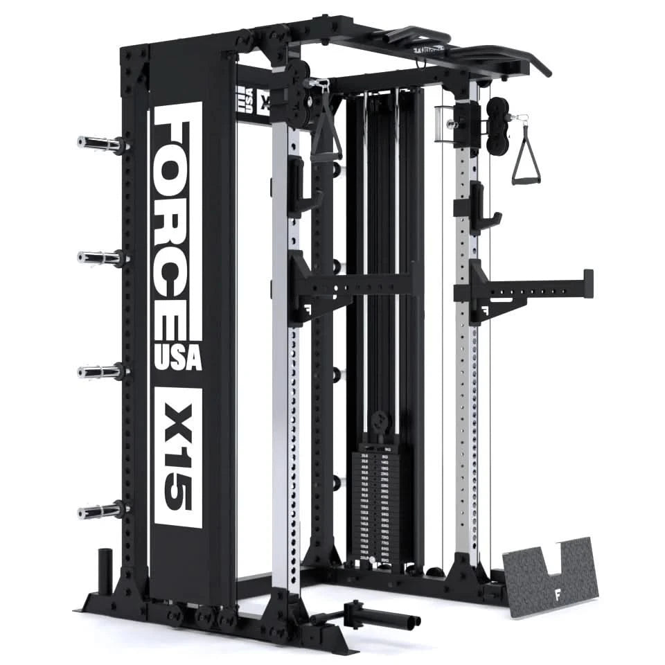 Force USA X15 Pro Multi Trainer – With Upgrade Kit, Smith, Rack & Functional Cable System
