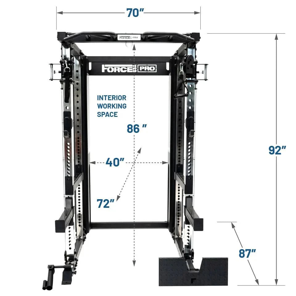 Force USA X20 Pro Multi Trainer – All-In-One Power Rack & Functional Training System