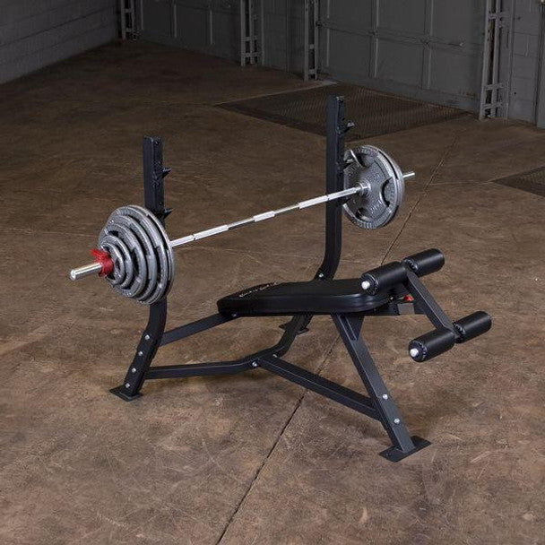 Body Solid SODB250 Decline Olympic Bench – Commercial Chest Press Station