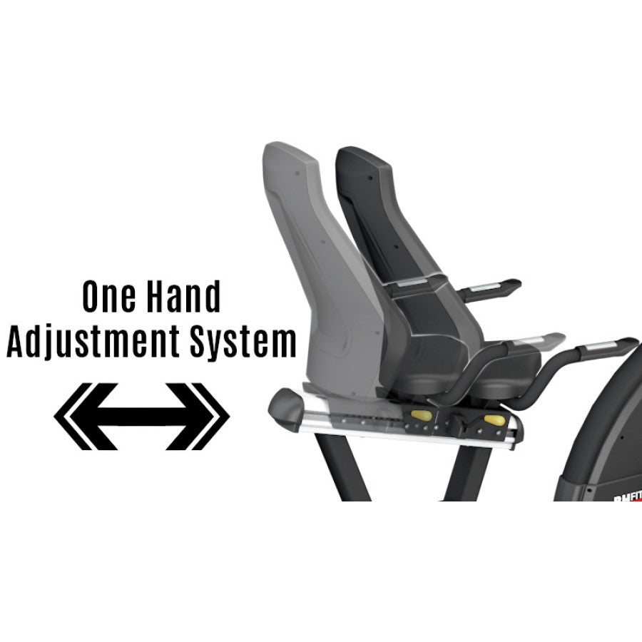 BH Fitness, Recumbent Bike, H775, Silver & Black