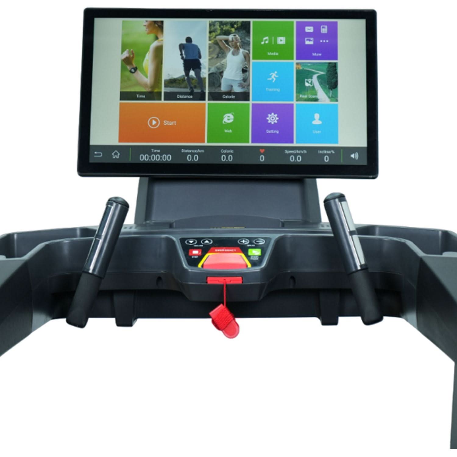 Axox Fitness Track 6 Commercial Treadmill ENT with 6HP AC Motor & 23.8" TFT touch screen