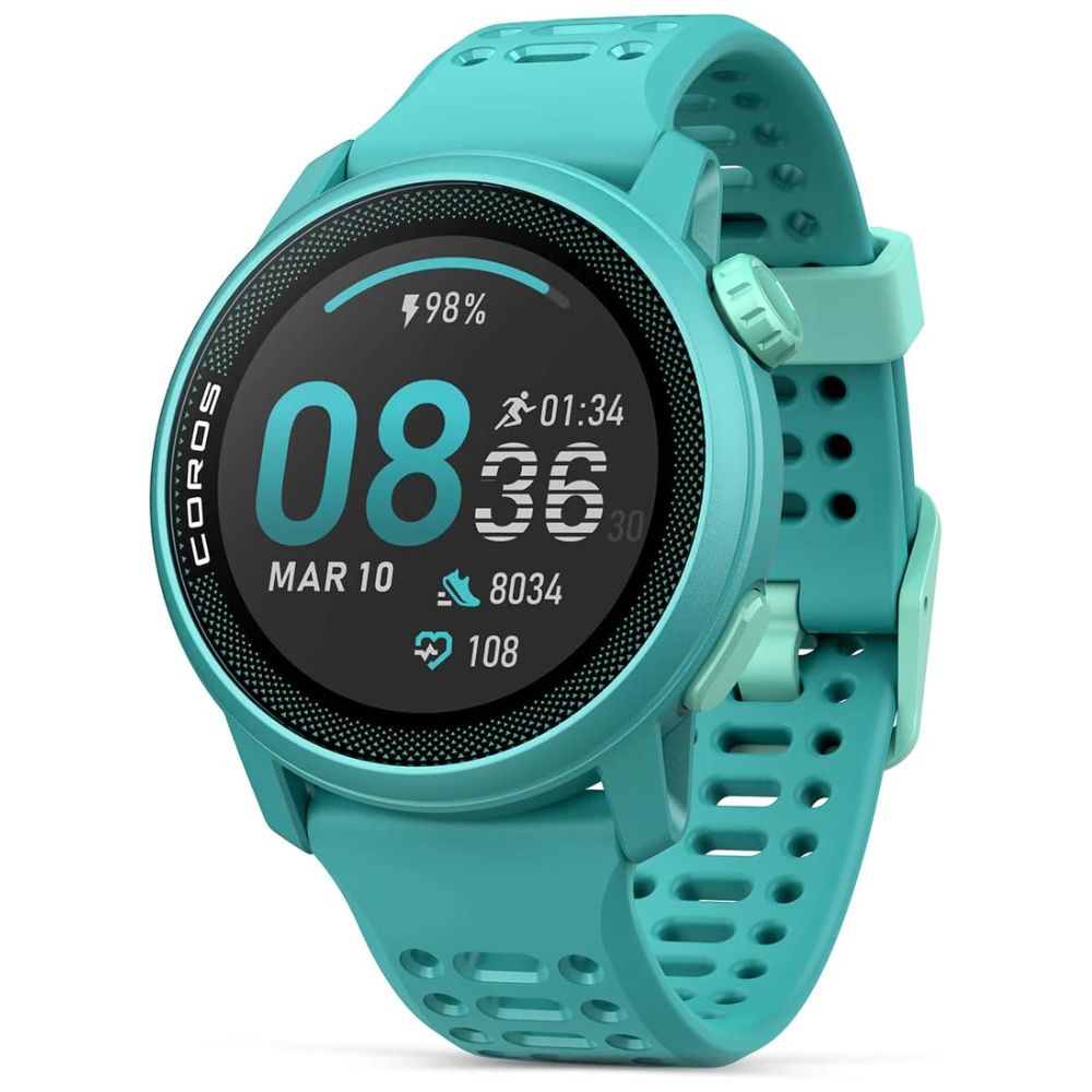 Coros Pace 3 GPS Sport Watch Emarald Silicone Band