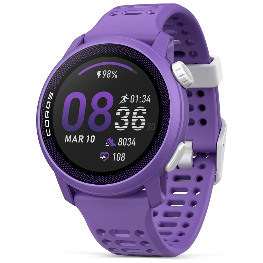 Coros Pace 3 GPS Sport Watch Violet Silicone Band