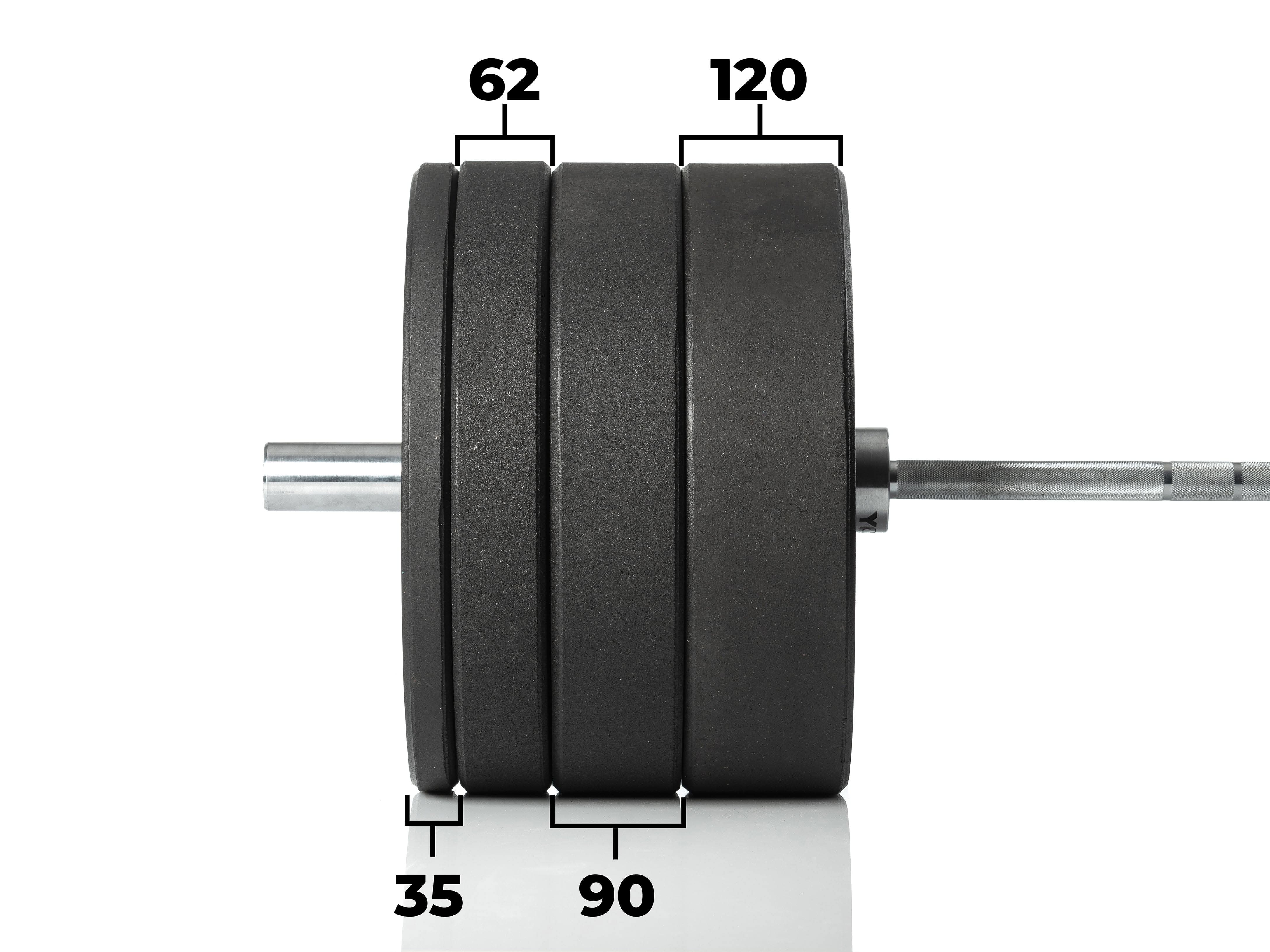 Younix Heavy Duty Bumper Plates, 5Kg - 20Kg, Sold as Piece