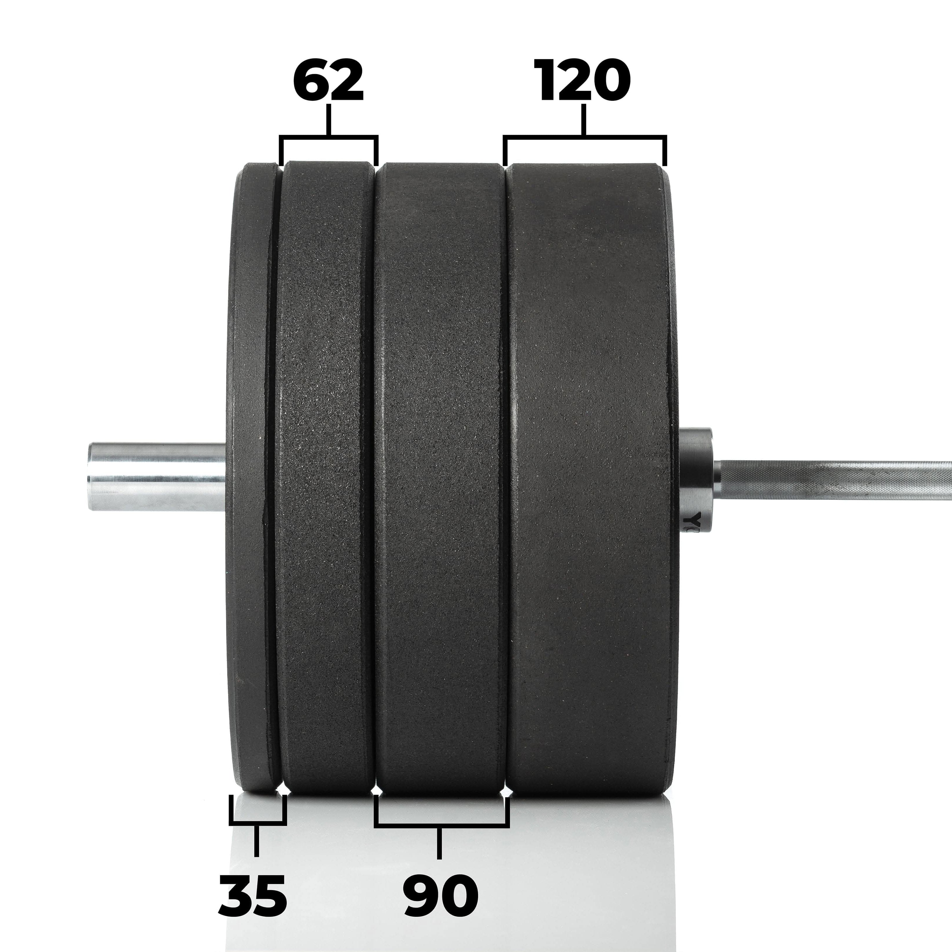 Younix Heavy Duty Bumper Plates, 5Kg - 20Kg, Sold as Piece