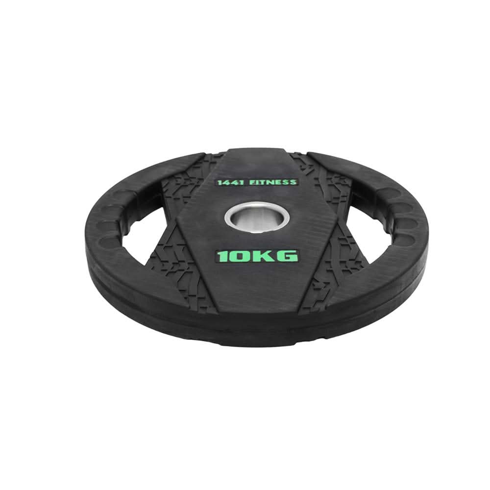 1441 Fitness Black Rubber Dual Grip Plate - 2.5 kg to 20 Kg (Sold as per Piece)