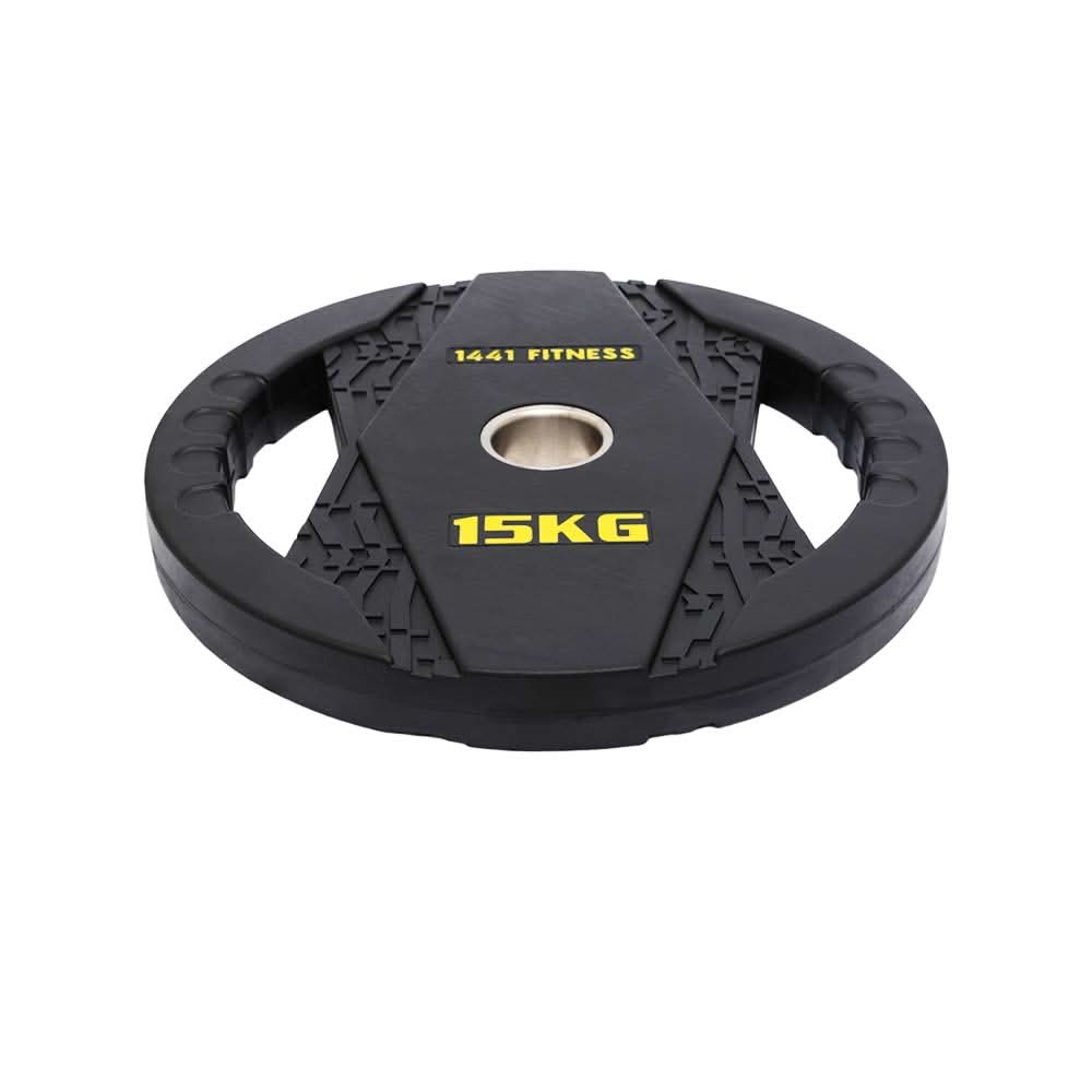 1441 Fitness Black Rubber Dual Grip Plate - 2.5 kg to 20 Kg (Sold as per Piece)