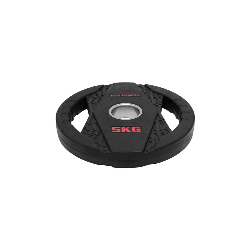 1441 Fitness Black Rubber Dual Grip Plate - 2.5 kg to 20 Kg (Sold as per Piece)