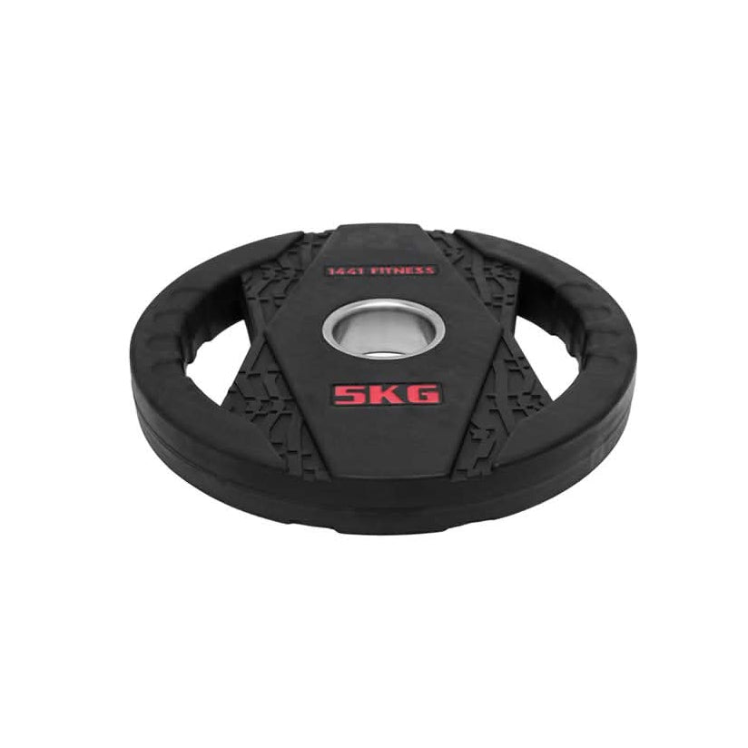 1441 Fitness Black Rubber Dual Grip Plate - 2.5 kg to 20 Kg (Sold as per Piece)