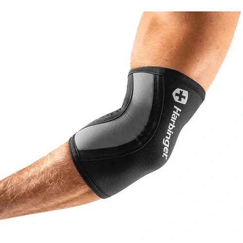 Harbinger Pro Elbow Sleeves 4mm – Black | Compression Support Pair