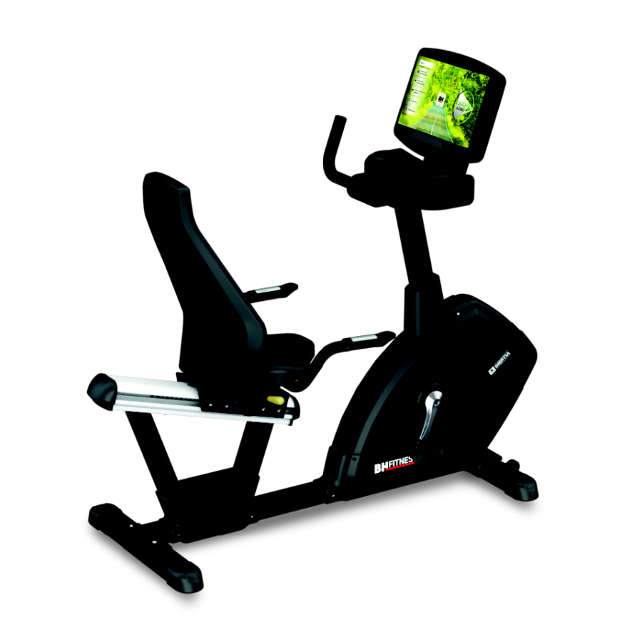 BH Fitness, Recumbent Bike, H775, Silver & Black
