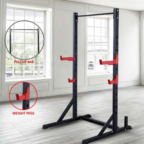 Sparnod Fitness SWB-17 Multi-Purpose Squat Rack – Heavy-Duty Power Rack for Home & Commercial Training