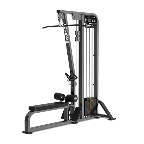 Sparnod Fitness HAM-33 Lat Pulldown & Low Row Machine – Dual Function Back & Shoulder Strength Trainer