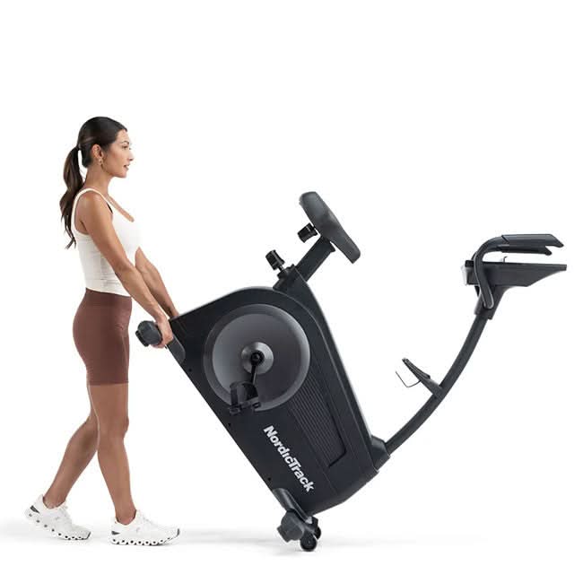 NordicTrack New GX LE Upright Bike | 26-Level Silent Magnetic Resistance | 5" LCD Display & Tablet Shelf | Bluetooth & USB-C Charging | Ergonomic Seat & Foot Pedals | 9kg Flywheel