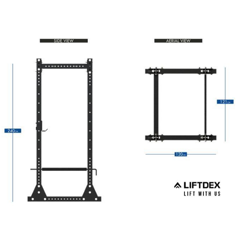 Liftdex Hulk Power Rack – Heavy-Duty Steel Squat, Bench Press & Pull-Up Rack
