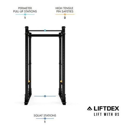 Liftdex Hulk Power Rack – Heavy-Duty Steel Squat, Bench Press & Pull-Up Rack