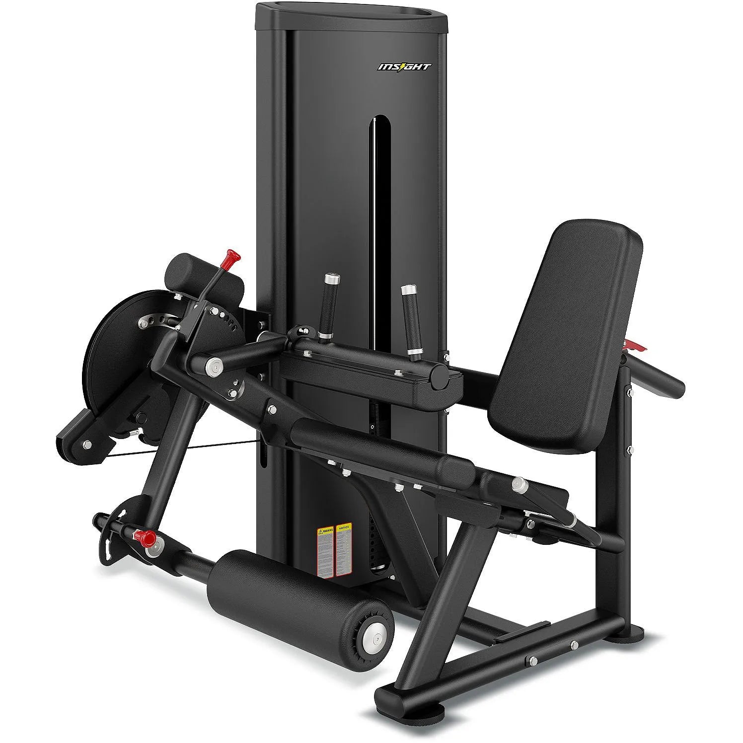 Insight Fitness SA037E Leg Curl & Extension Machine – Dual Function Lower Body Strength Trainer (Black)