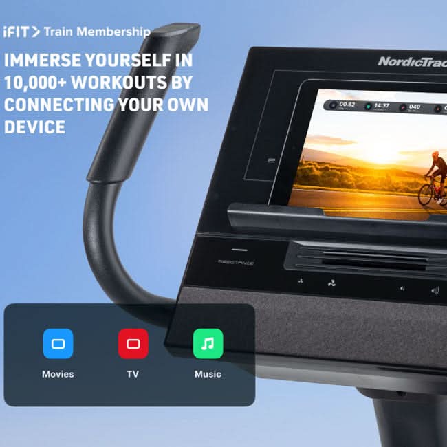 NordicTrack New GX LE Upright Bike | 26-Level Silent Magnetic Resistance | 5" LCD Display & Tablet Shelf | Bluetooth & USB-C Charging | Ergonomic Seat & Foot Pedals | 9kg Flywheel