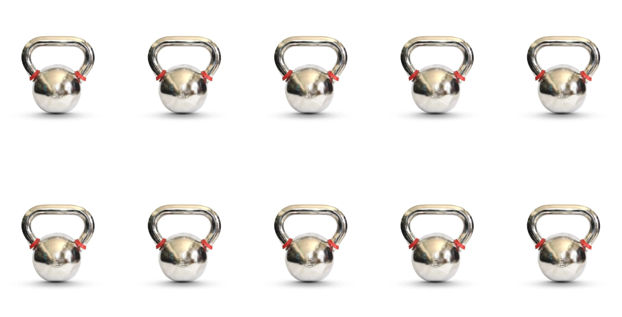TA Chrome Kettlebell Combo 10 Piece (4 KG | 6 KG | 8 KG | 10 KG | 12 KG | 14 KG | 16 KG | 18 KG | 20 KG | 24 KG)