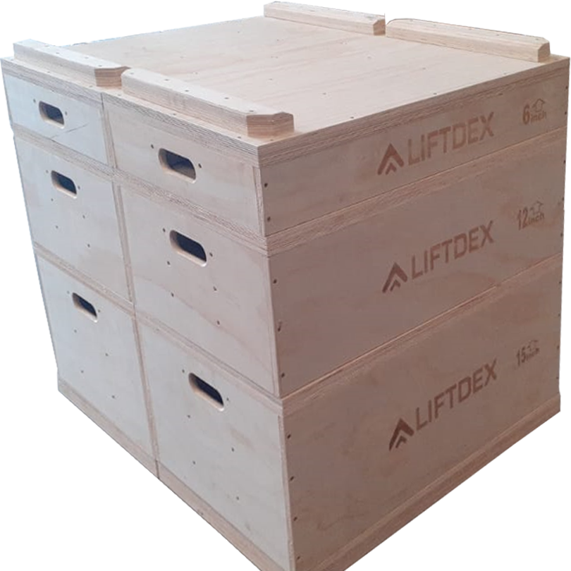 Liftdex Wooden Jerk Block – Full Set (6 Pcs)