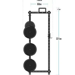 Liftdex Functional Rack with 3 Level Storage – 2.4M (Floor Mounted)