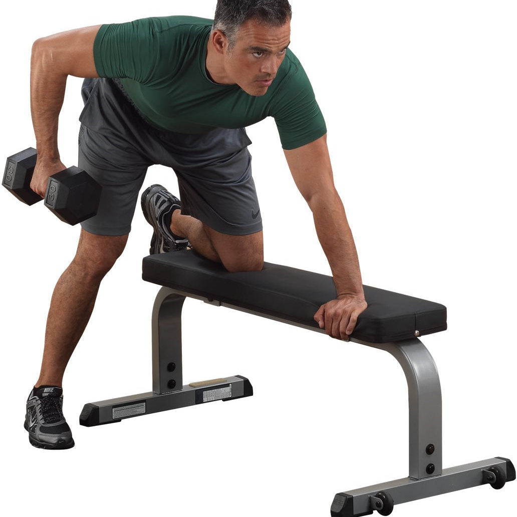 Body Solid GFB350 Heavy-Duty Flat Bench – Commercial Steel Frame