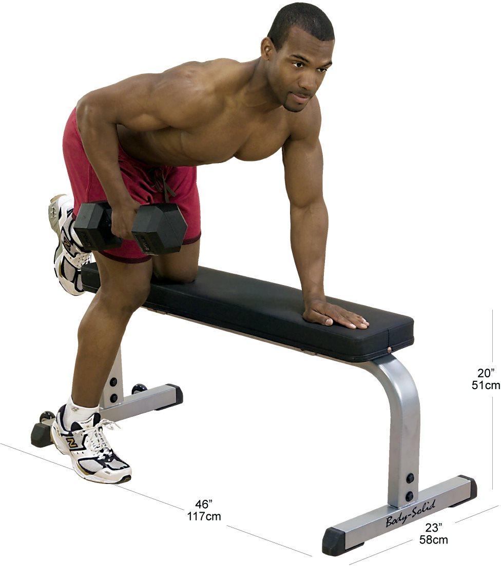 Body Solid GFB350 Heavy-Duty Flat Bench – Commercial Steel Frame
