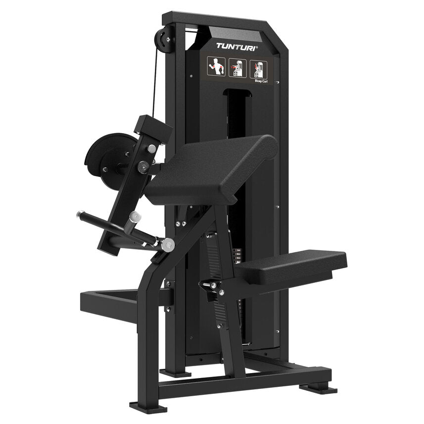 Tunturi Platinum Bicep Curl Strength Station - Selectorized - V-Series