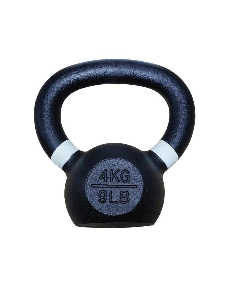 Combo 1441 Fitness Powder Coated Kettlebell - 4 Kg to 16 Kg - 7 Pcs Set With 2 Tier Rack