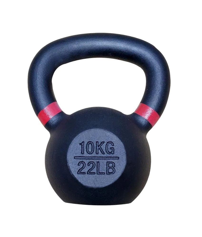 Combo 1441 Fitness Powder Coated Kettlebell - 4 Kg to 16 Kg - 7 Pcs Set With 2 Tier Rack