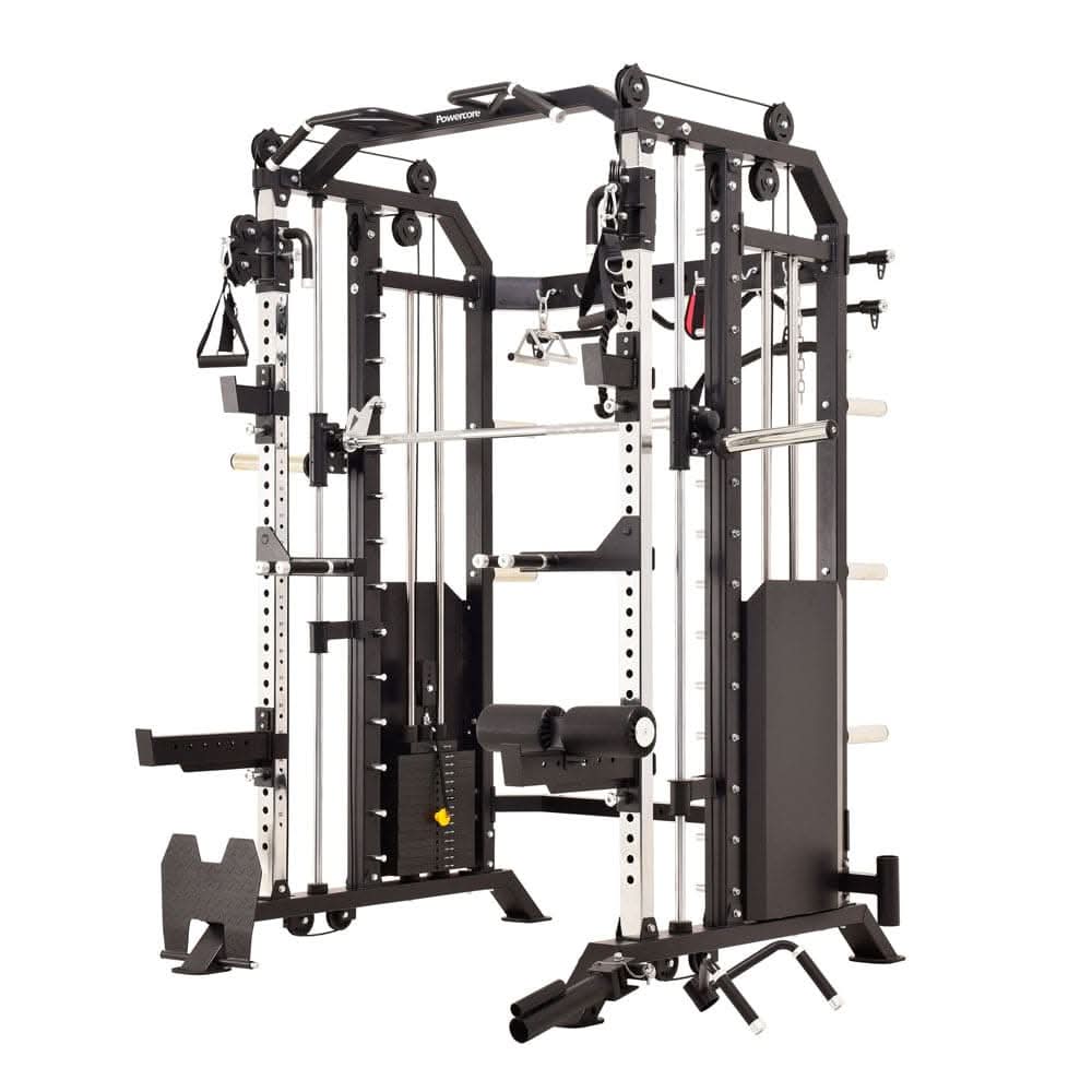Powercore Commercial Functional Trainer – Heavy-Duty Cable System with Accessories