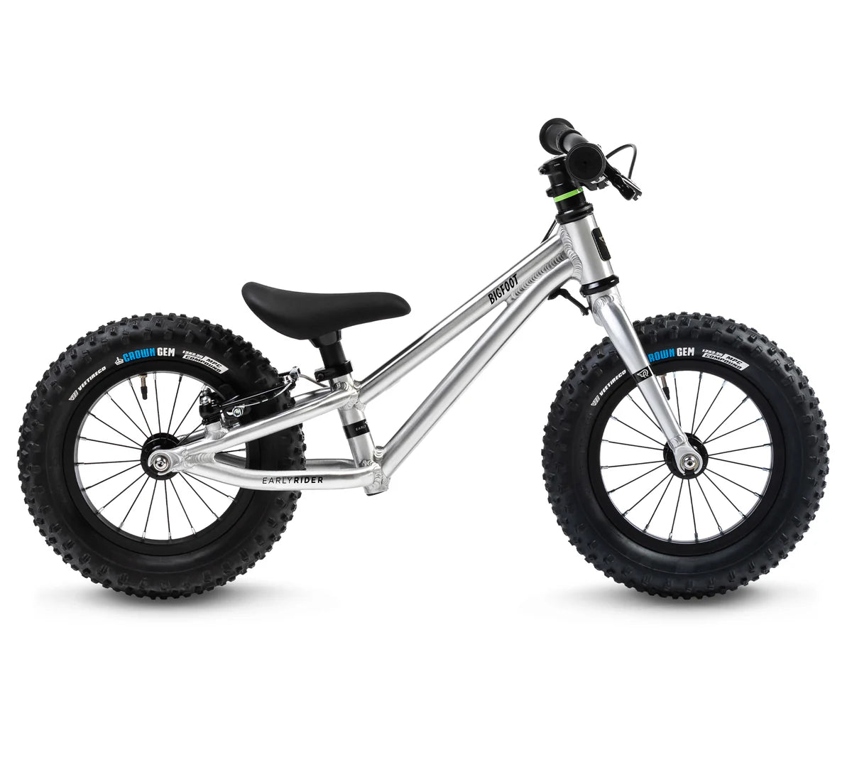 Early Rider Big Foot 12 Kids Bike Brushed Aluminium