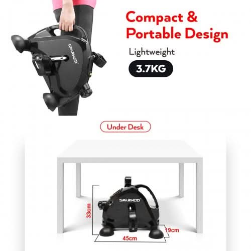 Sparnod Fitness Mini Cycle Pedal Exerciser, SMB-400