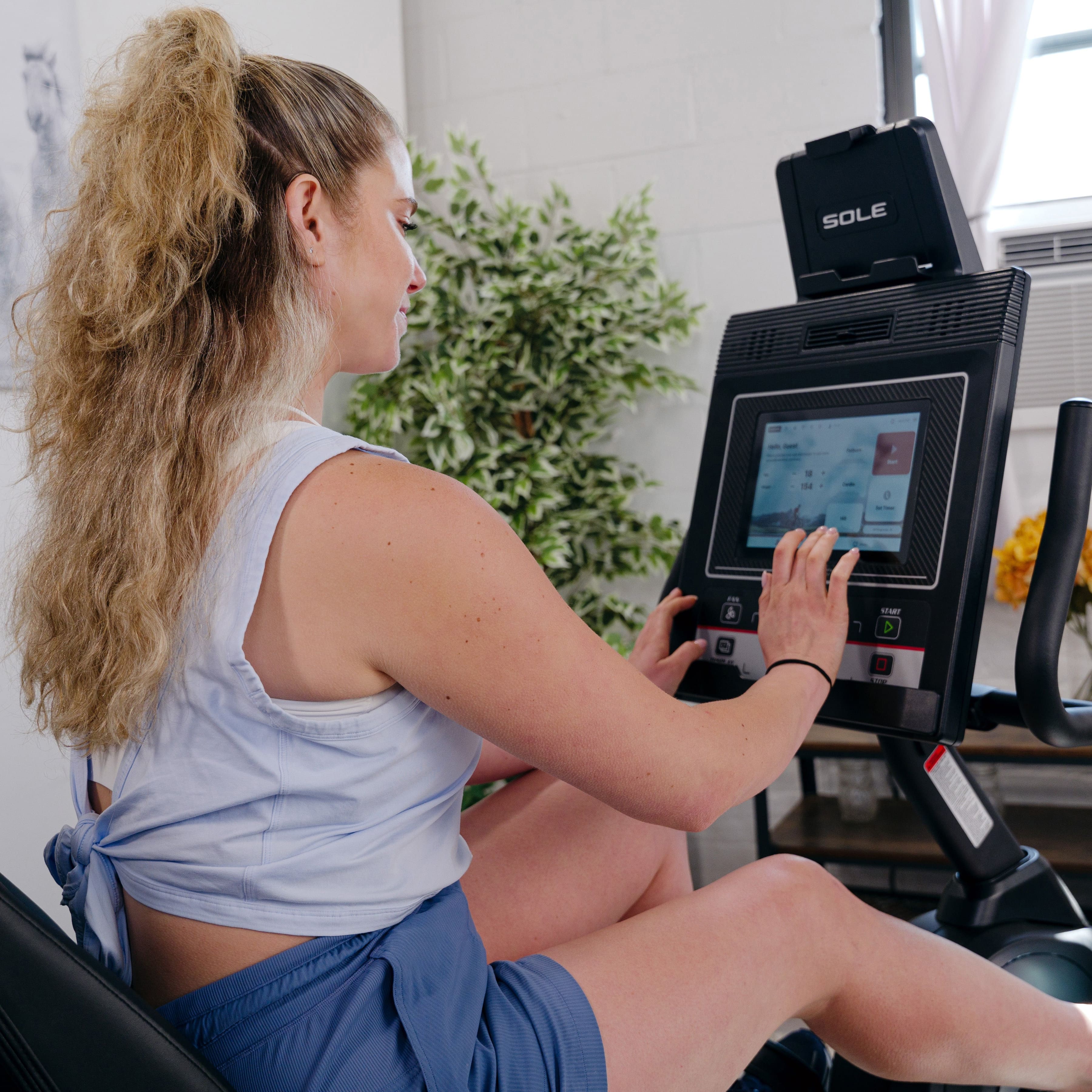 Sole Fitness Light Commercial Recumbent Bike with 10.1" Touch Screen (LCR)