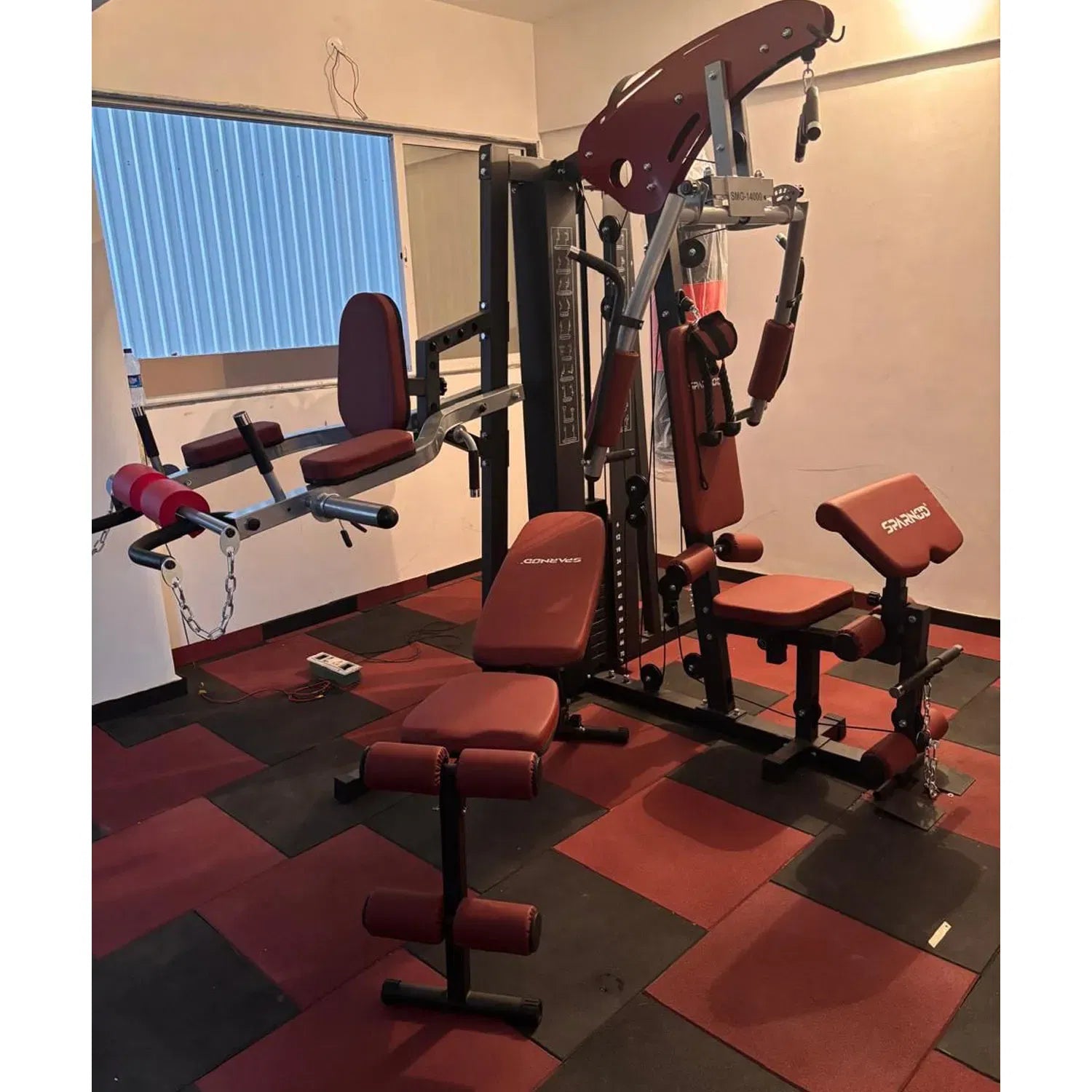 Sparnod Fitness SMG-14000 Three-Station Multi-Functional Home Gym