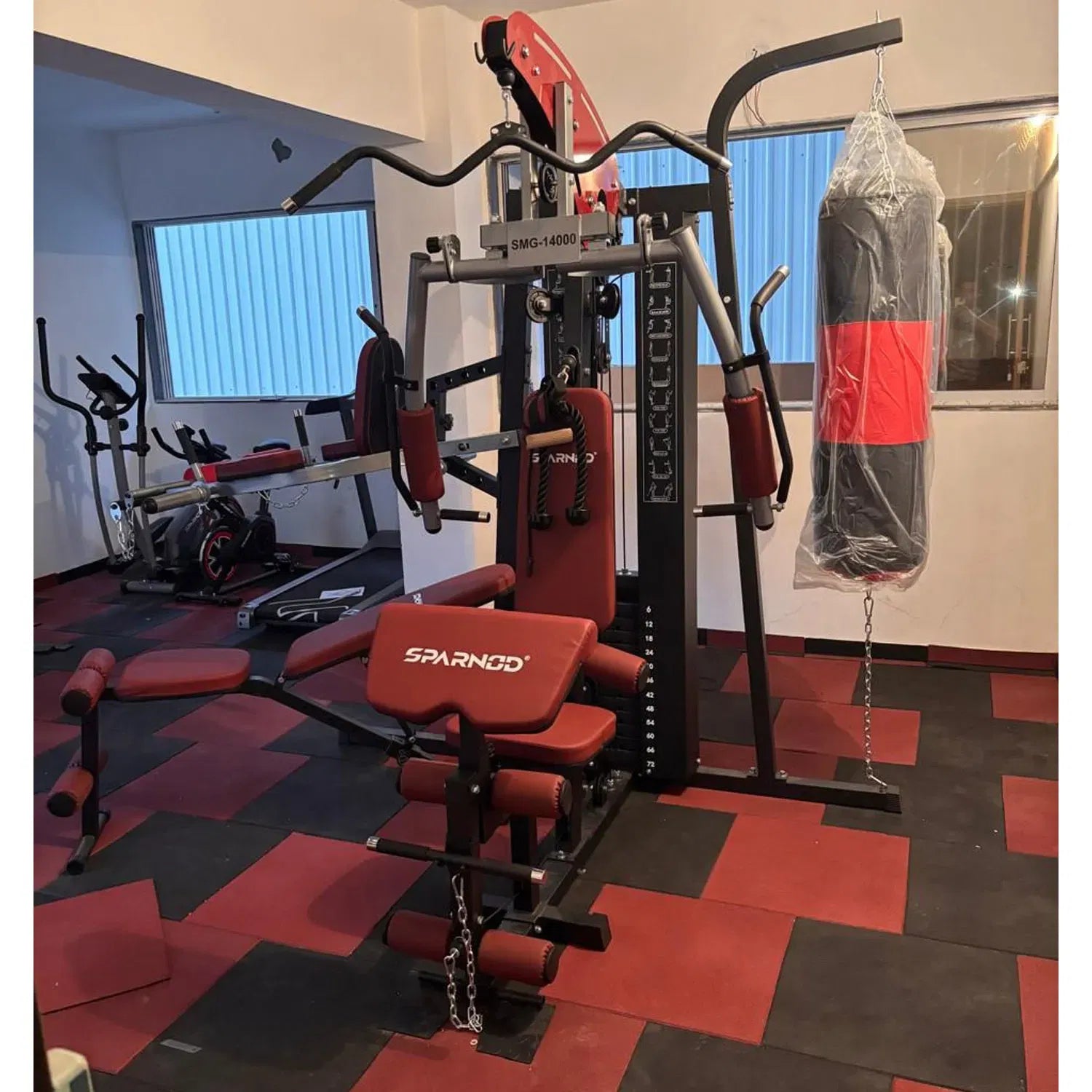 Sparnod Fitness SMG-14000 Three-Station Multi-Functional Home Gym