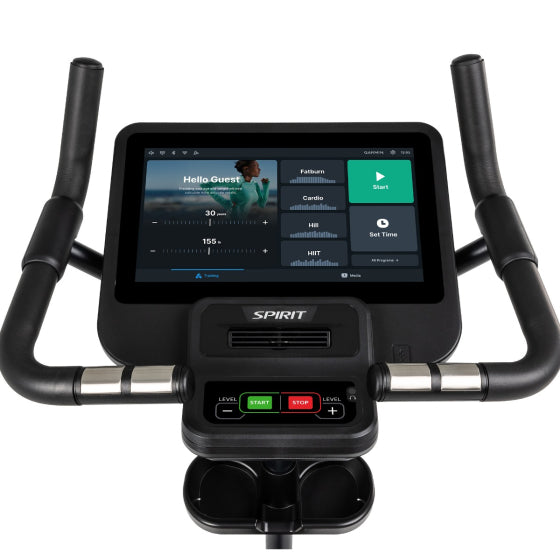 Spirit Fitness CU800ENT+ Commercial Upright Bike With Smart Console