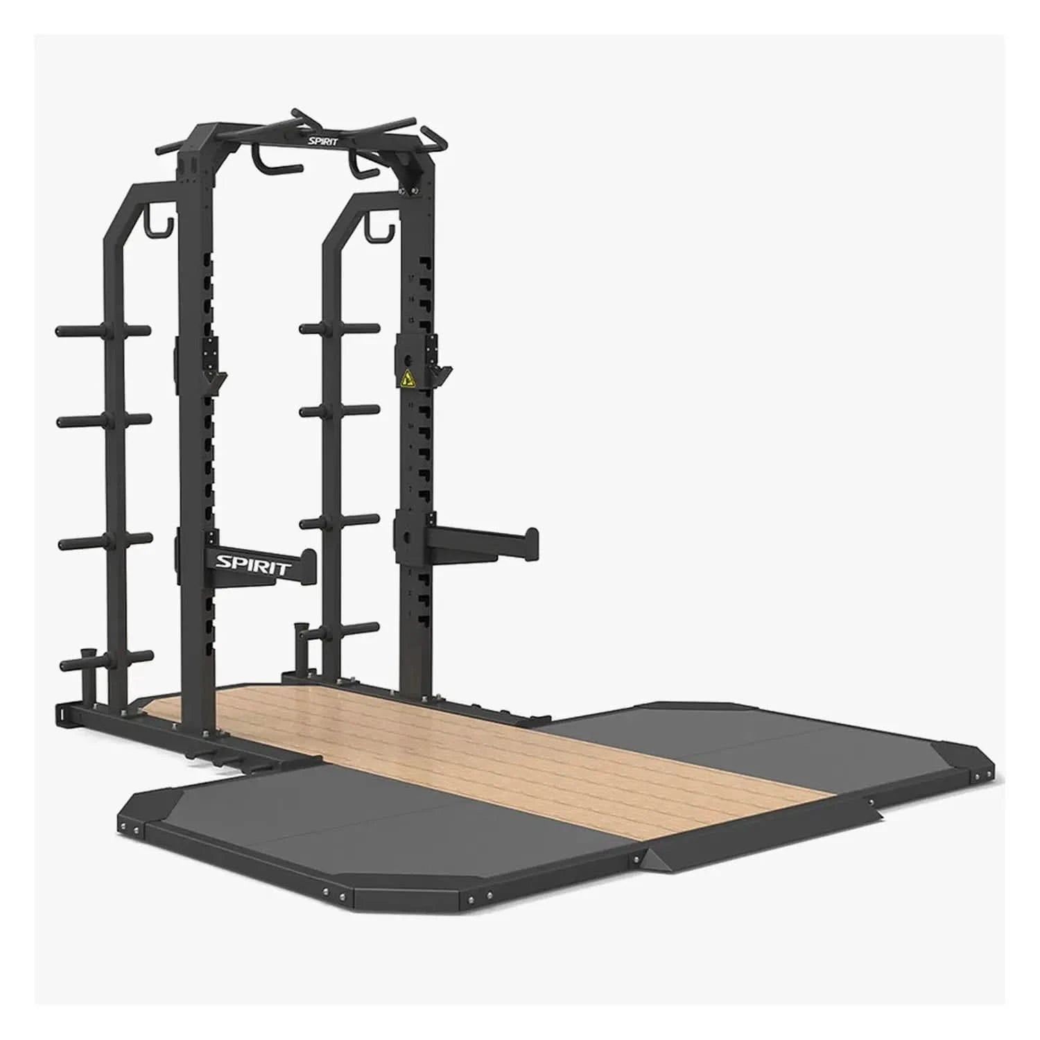 Spirit Fitness 4202-P Half Rack & Lifting Platform
