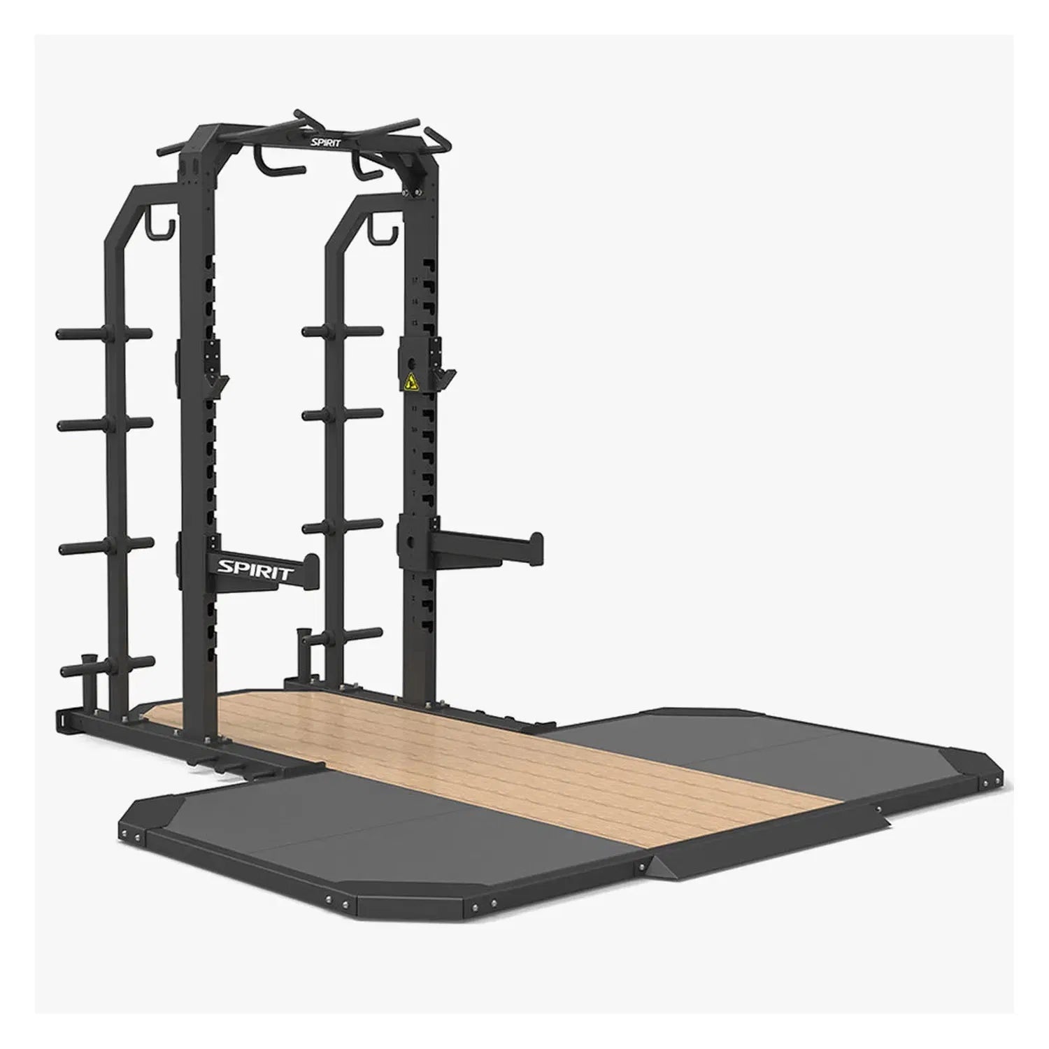 Spirit Fitness Half Power Rack with Integrated Lifting Platform SP-4202-P