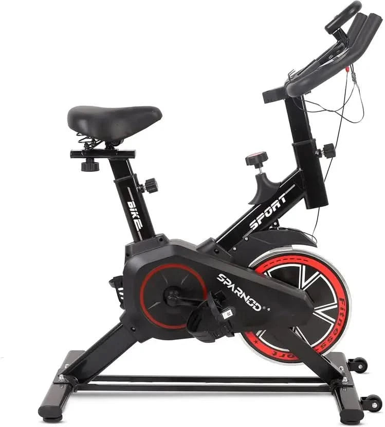 Sparnod Fitness Exercise Bike With 8Kg Flywheel & Hand Pulse, SSB-08