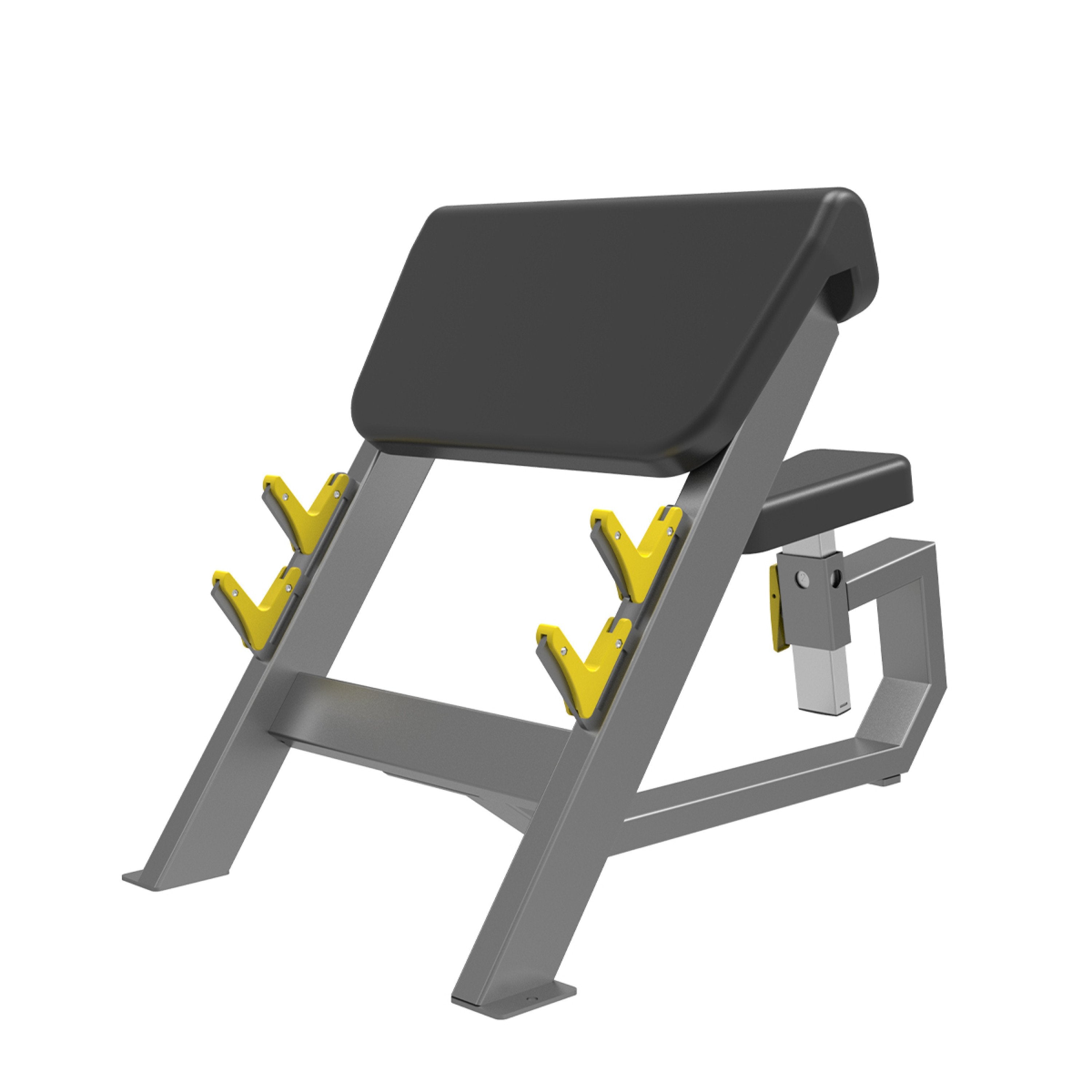 Sparnod Fitness STA-3044 Seated Preacher Curl Machine – Arm Curl Bench for Biceps Training