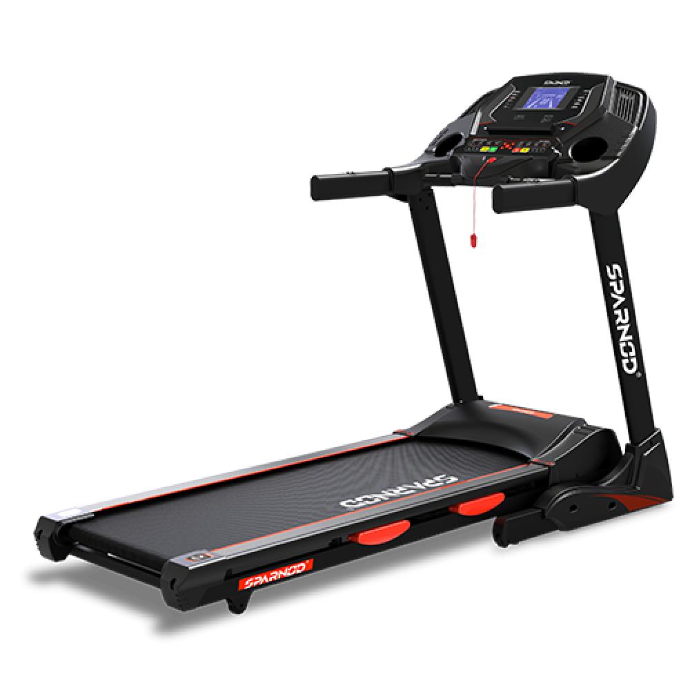 Sparnod Fitness 5 HP AC Motor Treadmill with 7 Inch LCD Display & Motor Incline, STC-5250