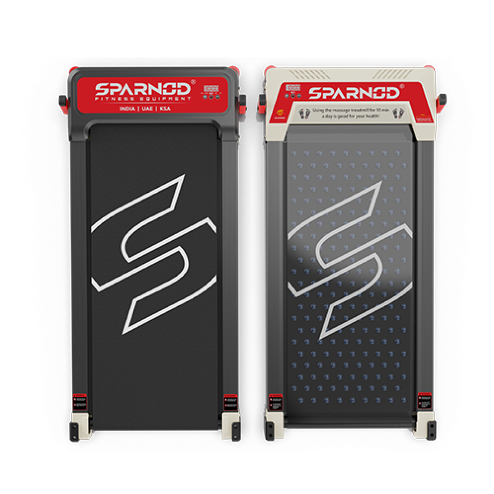 Sparnod Fitness FlipPad Walkingpad Treadmill with Massager, STH-3003