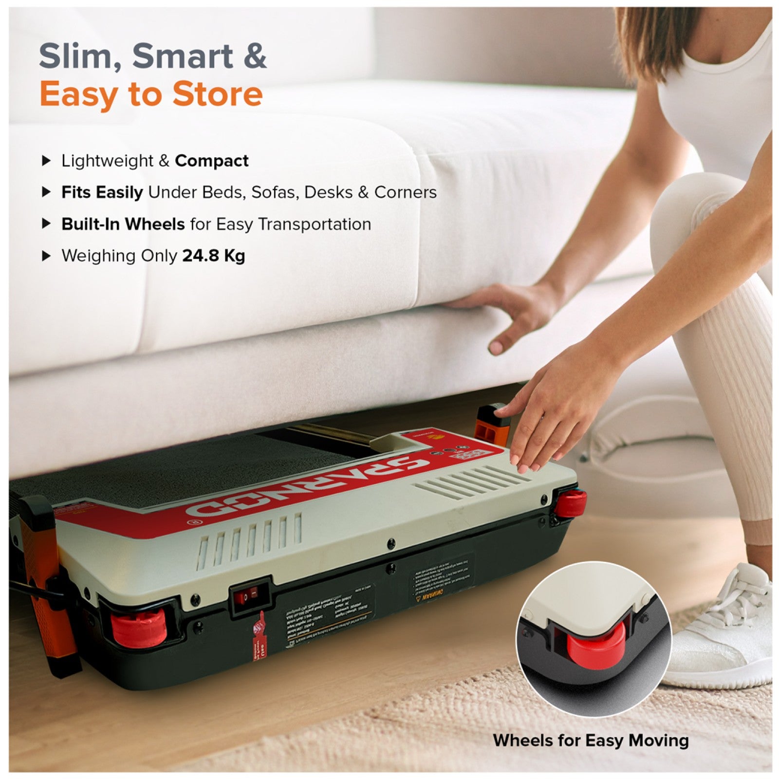 Sparnod Fitness Acupressure FlipPad Walkingpad Treadmill