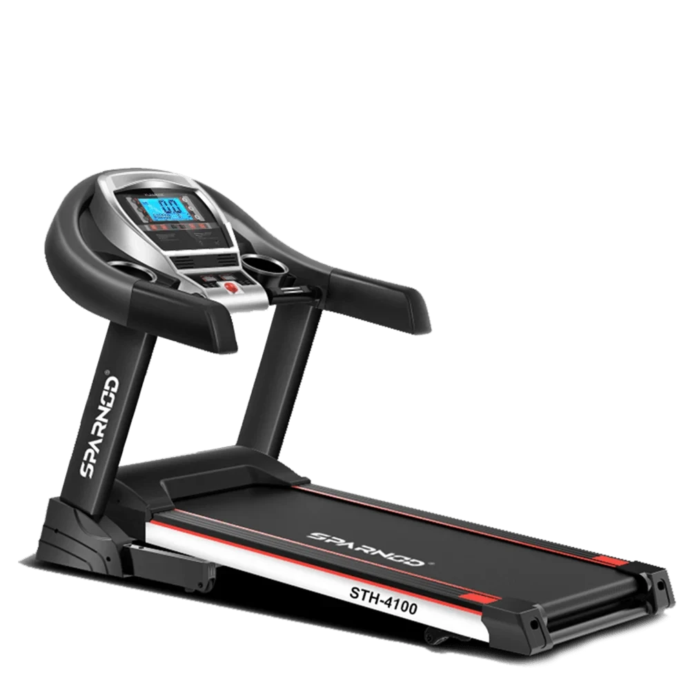 Sparnod Fitness, (2.25 HP Motor) 15% Auto Incline Home use Treadmill, STH-4100