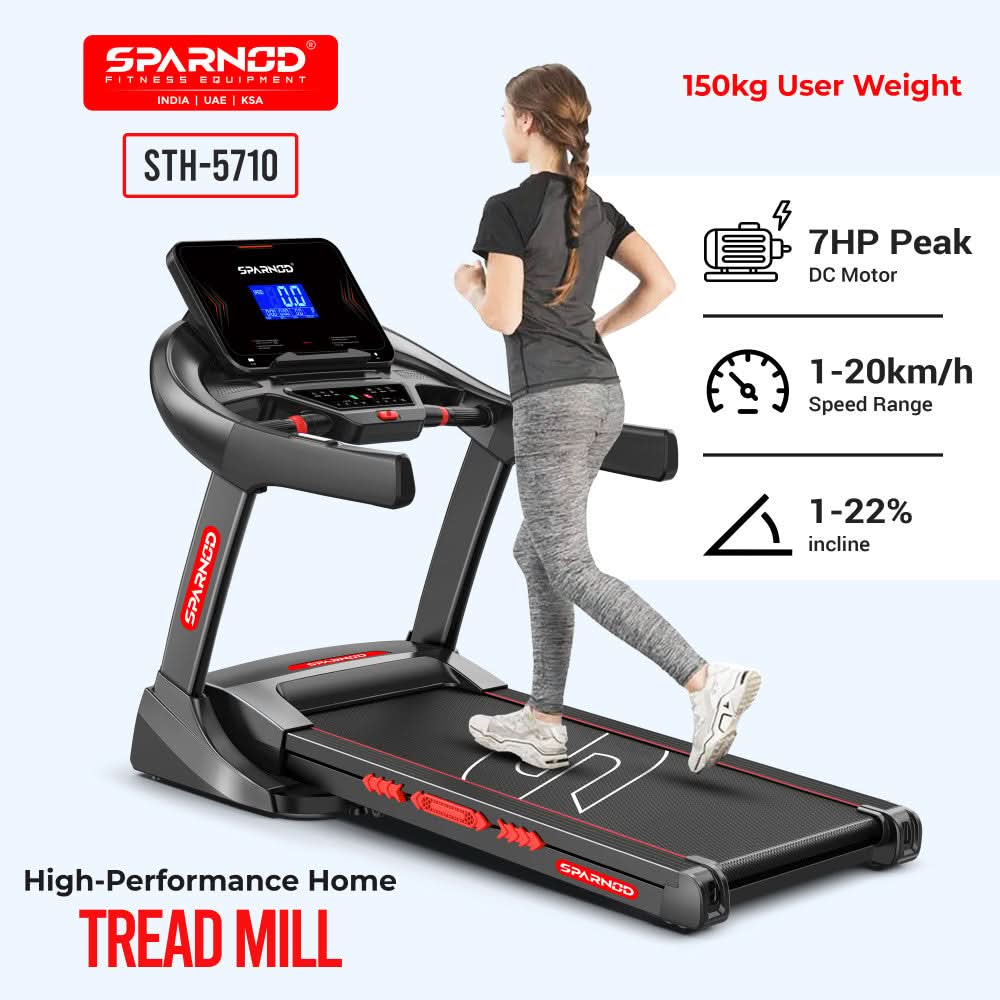 Sparnod Fitness 5 HP Home Use Treadmill, STH-5710