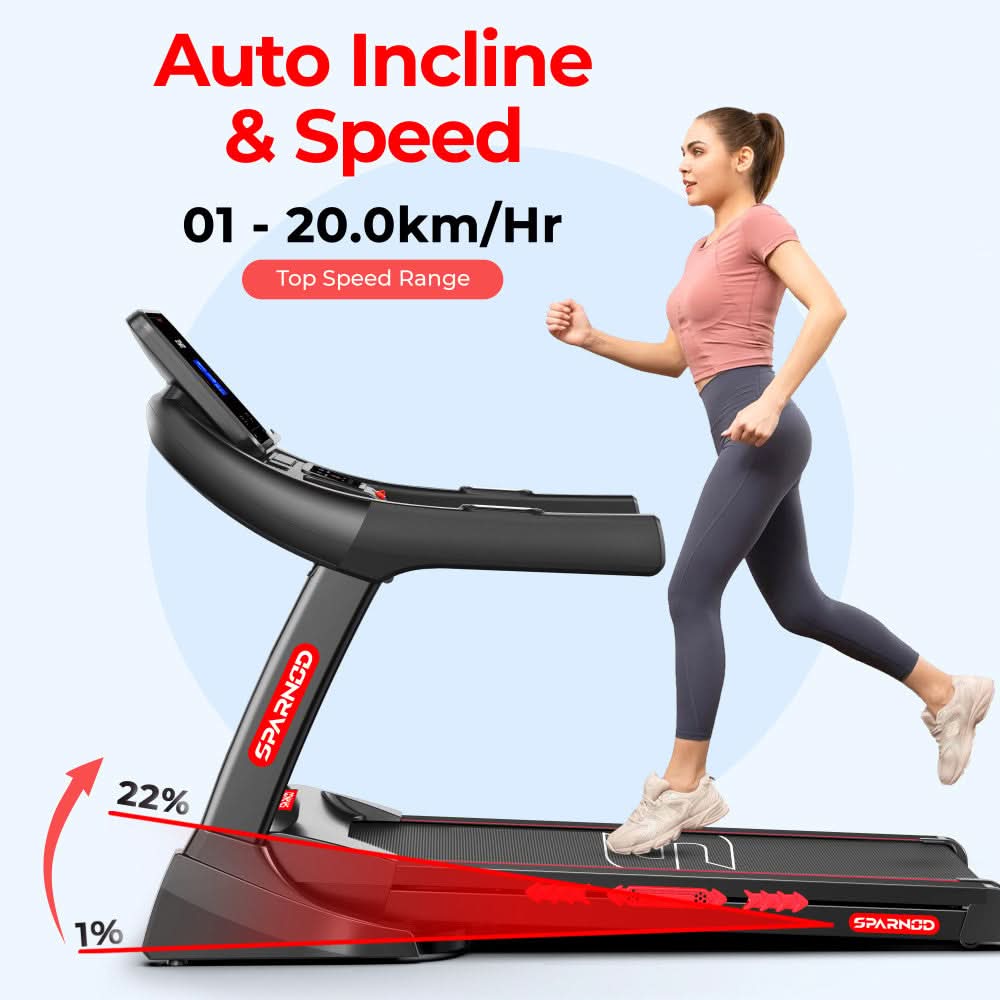 Sparnod Fitness 5 HP Home Use Treadmill, STH-5710