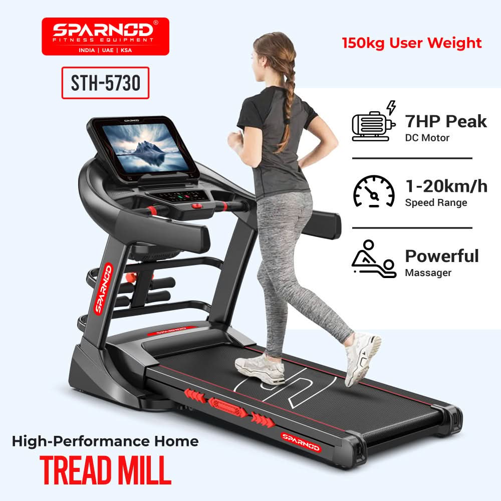 Sparnod Fitness 7 HP Home Use Treadmill, STH-5730
